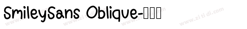 SmileySans Oblique字体转换